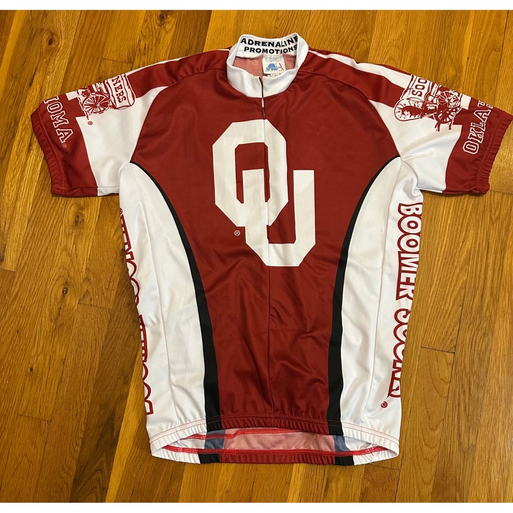 Adrenaline Promotions Oklahoma Sooners Cycling Jersey Mens Large Crimson OU